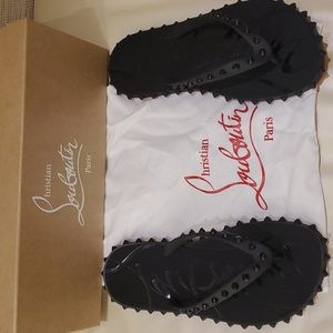 NWT Christian Louboutin Super Loubi Flip Donna Flat